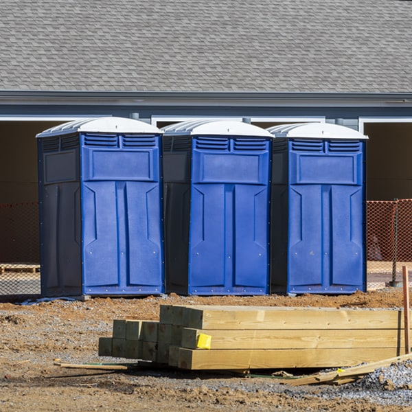 what is the expected delivery and pickup timeframe for the portable toilets in Mackeyville PA